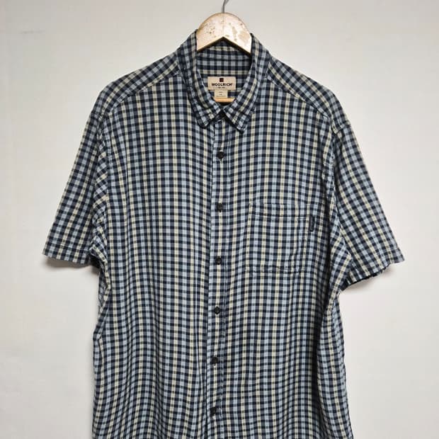 울리치Woolrich 체크 코튼 셔츠 XL - S412