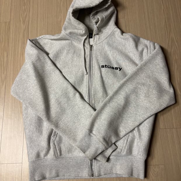 스투시 SS링크 후드집업 애쉬 헤더