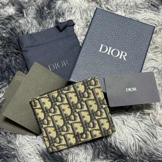 디올 오블리크 반지갑 