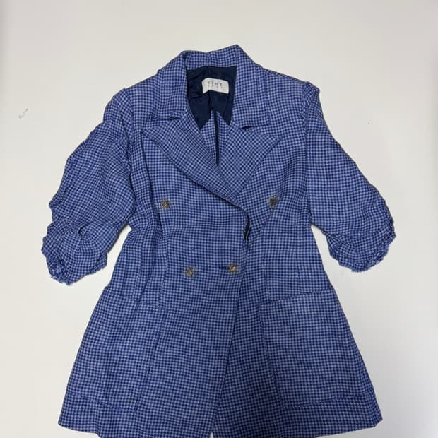 여성 한섬 타임 1993 하운드투스 이태리 원단 린넨 자켓 55