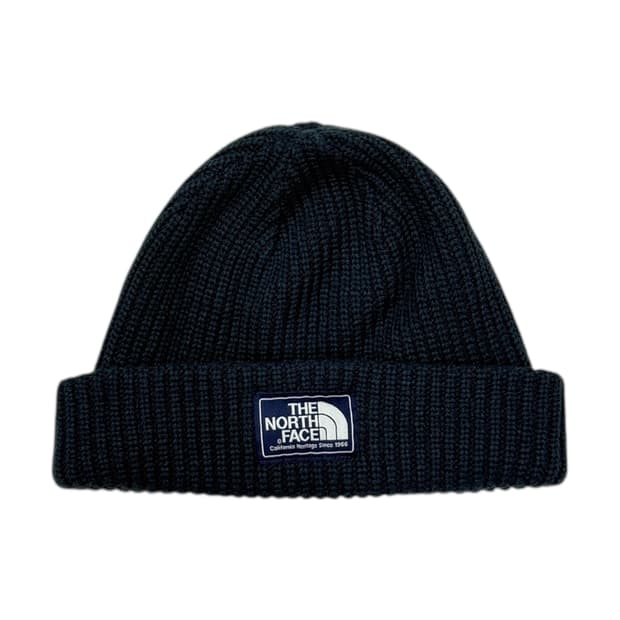 노스페이스 로고 비니 모자 네이비