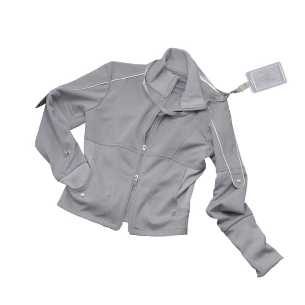 오호스 에폴렛 져지 자켓 그레이 OJOS EPAULET JERSEY