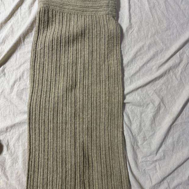 런던플랏 롱 니트 스커트 