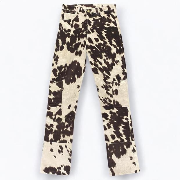 nyrva cowhide flare pants