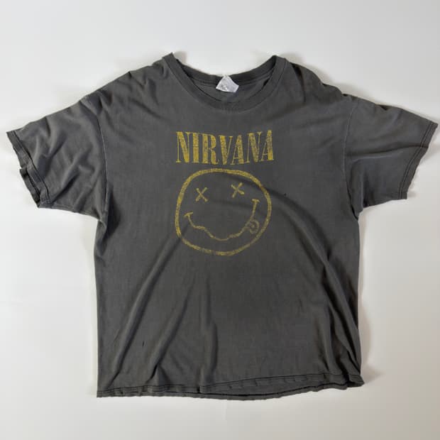 90s nirvana fade 빈티지 너바나 티셔츠