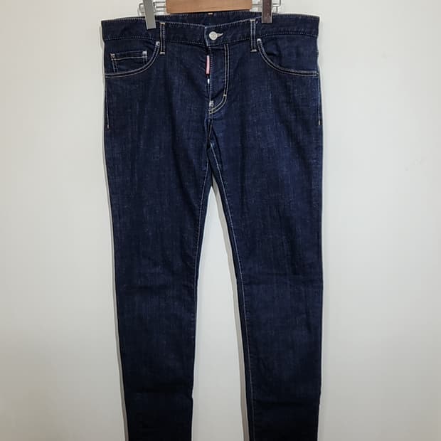 (35) 디스퀘어드 청바지 진청 스판 S74LB1385 데님팬츠 