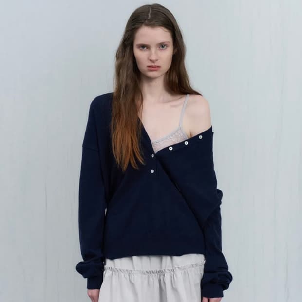 포에토 Kyale henry knit navy