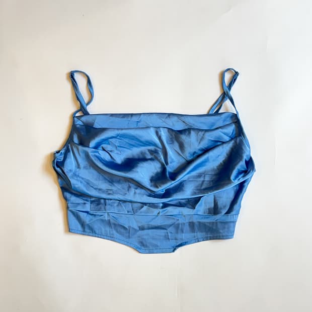 SATIN DRAPED CAMISOLE