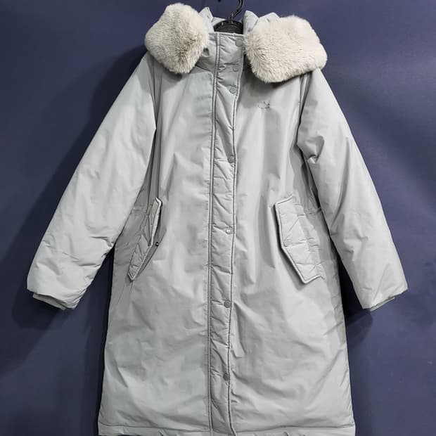 라코스테 퍼 구스다운 롱패딩