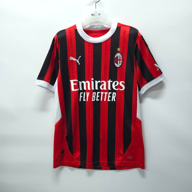AC밀란 24-25 시즌 홈 유니폼 125주년 기념 저지 (45번 마킹)