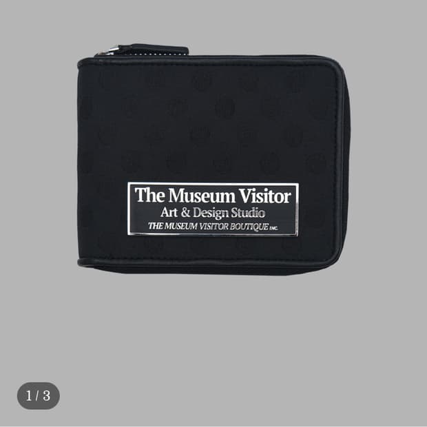 더뮤지엄비지터 도트 지갑 블랙 DOT EMBROIDERY WALLET