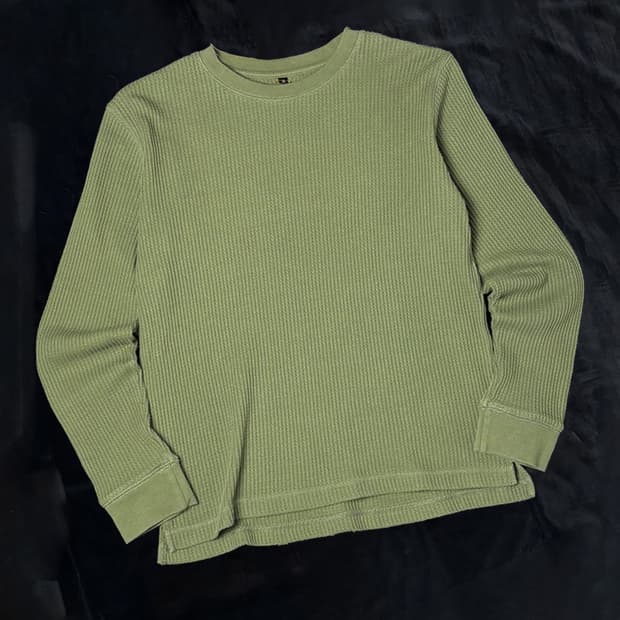 일본빈티지 와플 롱슬리브 