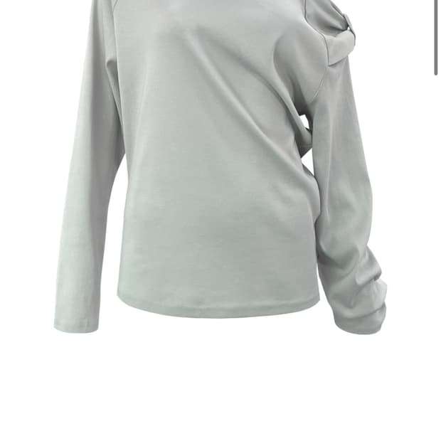 체메씨 원숄더 맨투맨 라이트그레이 새상품(4/7일 이후 배송)