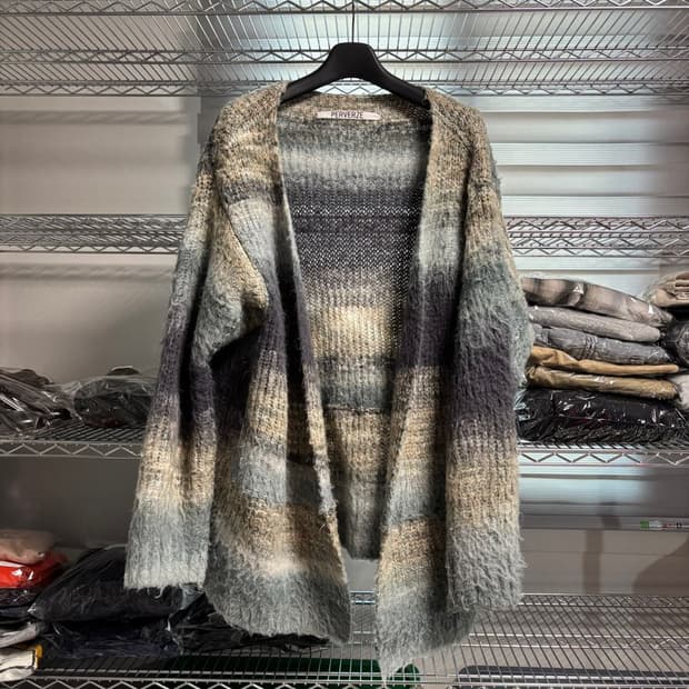 퍼버즈 perverze 그라디언트 롱 가디건 샘플