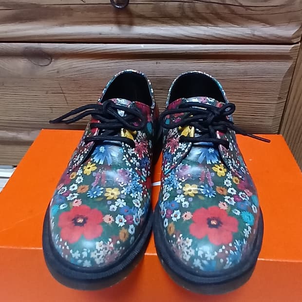 닥터마틴 1461 플라워 가죽 슈즈(uk4, 약 230~235mm) 