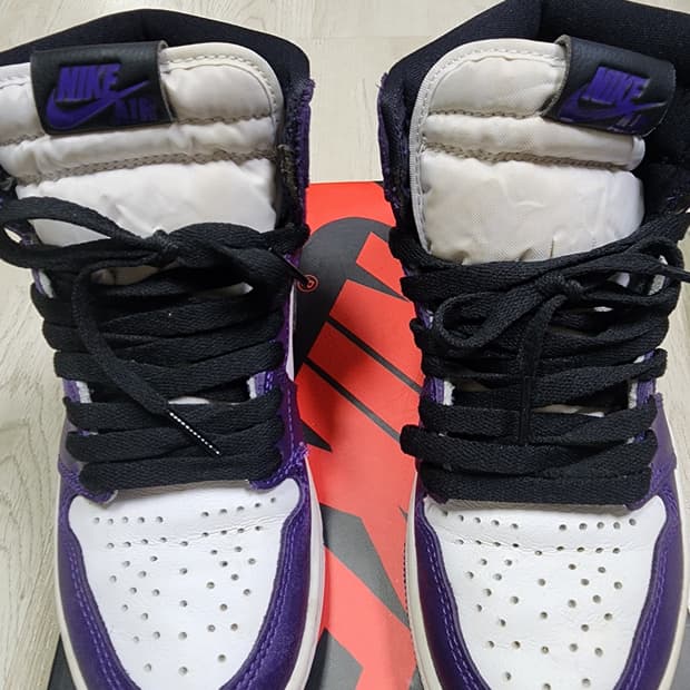 조던 1 레트로 하이 OG 코트 퍼플 2020 225
