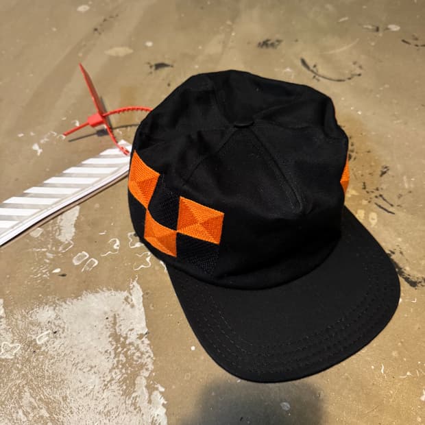 13s Off white checker board cap