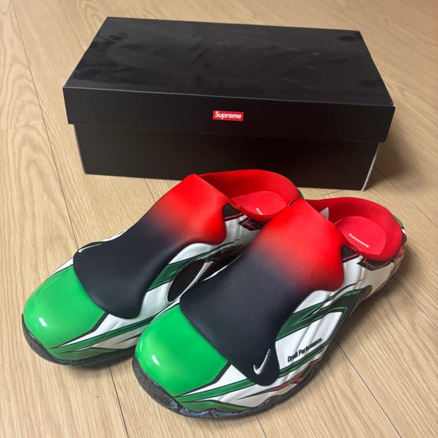 슈프림 나이키 클로그 us9 270사이즈