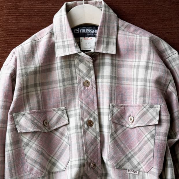 Linen blend design work shirt