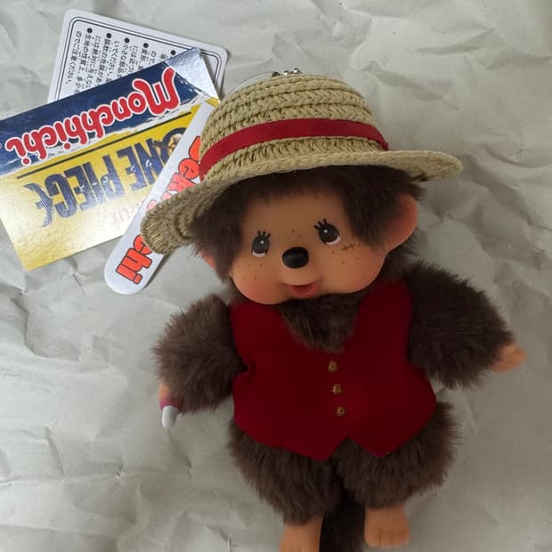 정품새상품 원피스 루피 몬치치 키링 