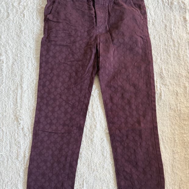 Iroquois 이로쿼이 자카드 버건디 팬츠