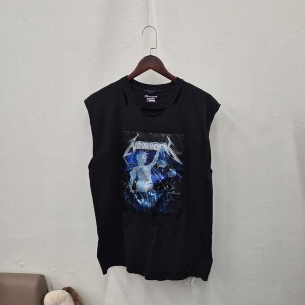 챔피온 메탈리카 나시티 블랙 L