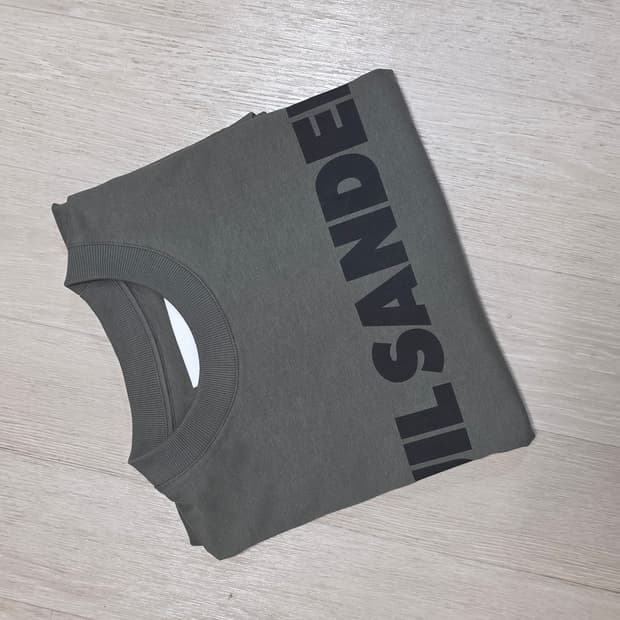 [M] 질샌더 로고 티셔츠 올리브