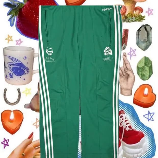 아디다스 츄리닝 팬츠 츄바 초록색