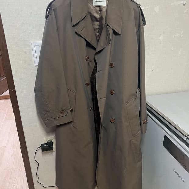 인사일런스 트렌치코트 카키베이지 L