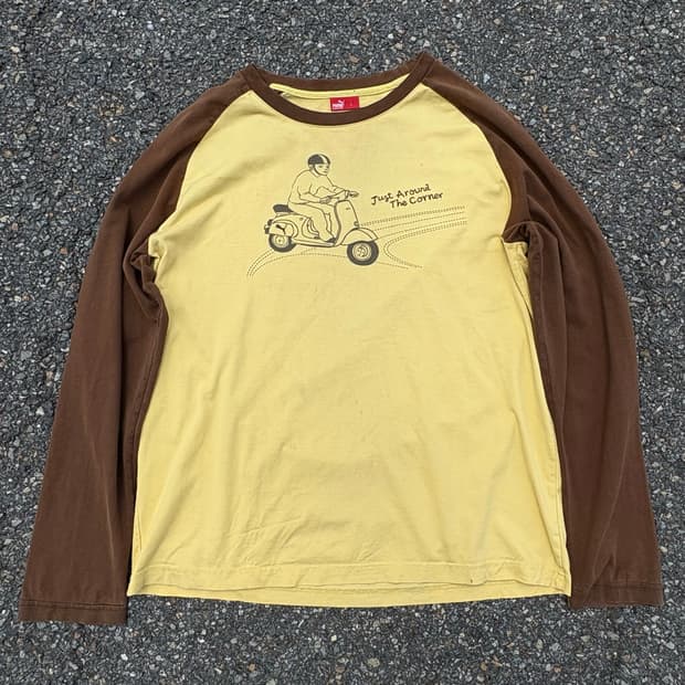 푸마 스쿠터 프린팅 롱슬리브 L 🛵