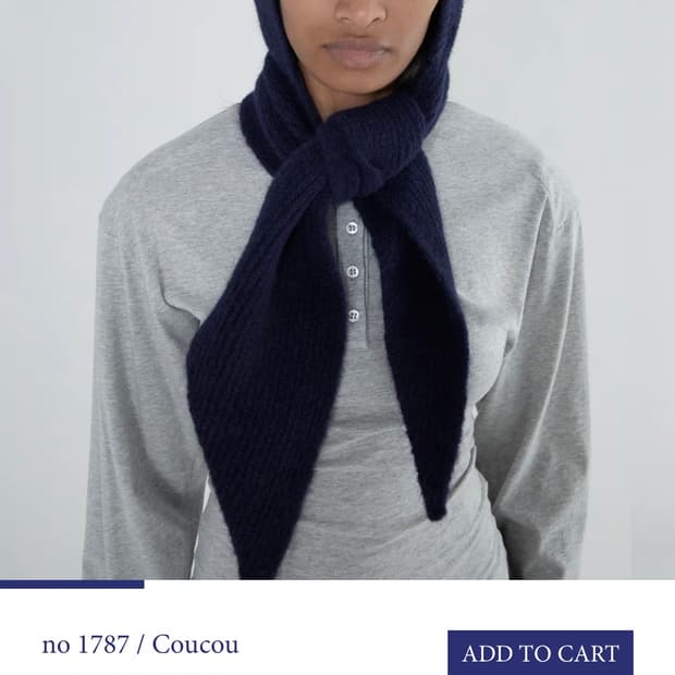 [새상품] 팔로마울 CouCou 니트 스카프