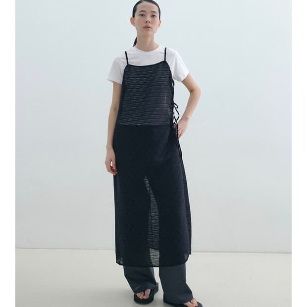 지비에이치어패럴 > LACE LAYERED DRESS BLACK