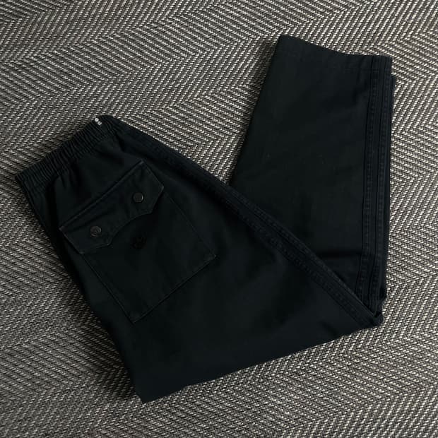 아디다스 트레포일 블랙 와이드 팬츠y 2910