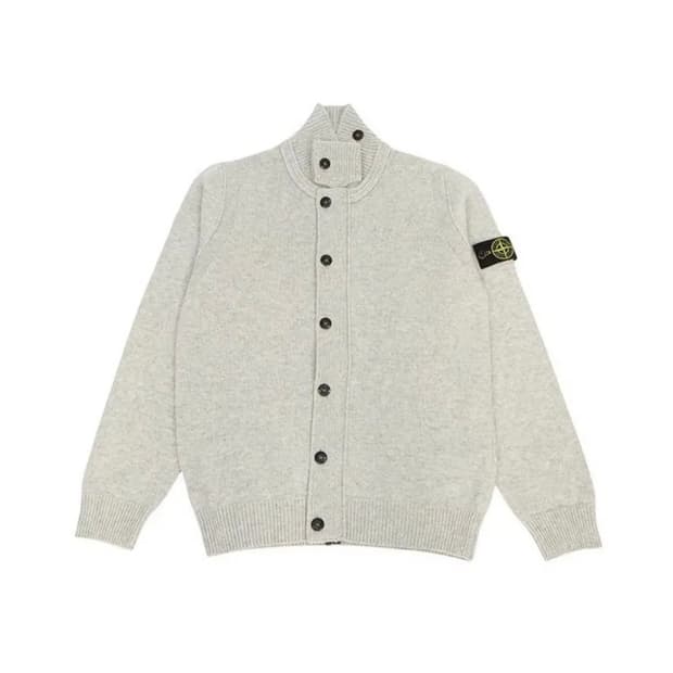 스톤아일랜드 키즈 집업 가디건 그레이