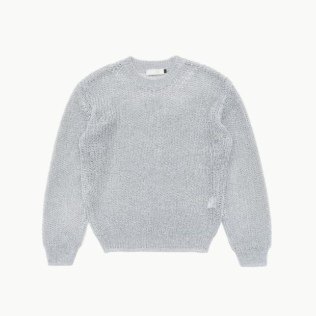 [새 상품/택o]아모멘토 - NETTED PULLOVER BLUE (M)