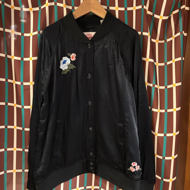 리바이스 스카잔 자수 봄버 자켓