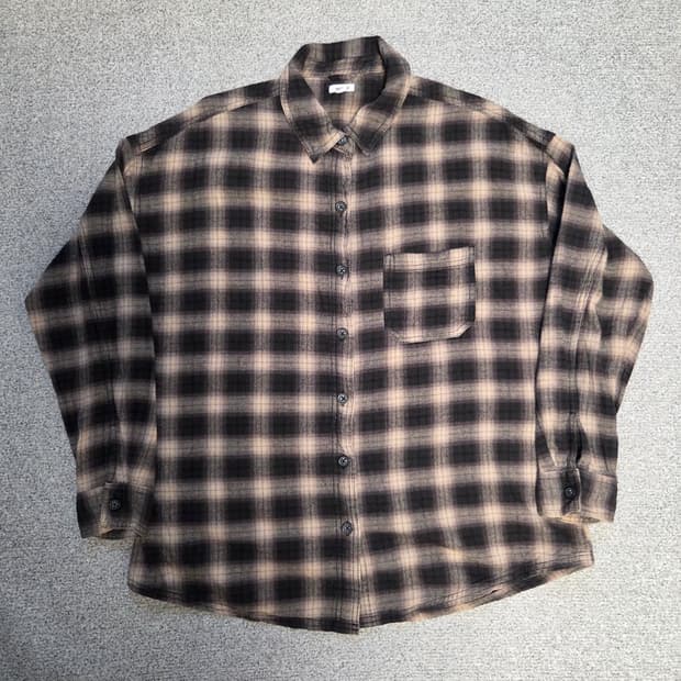 Garage 개러지 플란넬 체크셔츠 L(100)