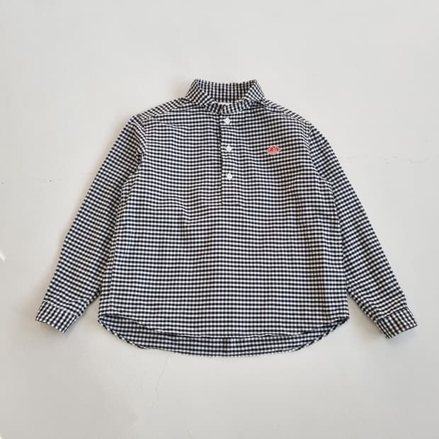 단톤 깅엄체크 풀오버 셔츠 - 34