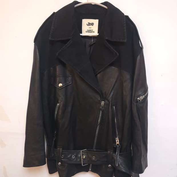 럭키슈에뜨 라이더 천연 가죽 자켓 FREE (새상품)