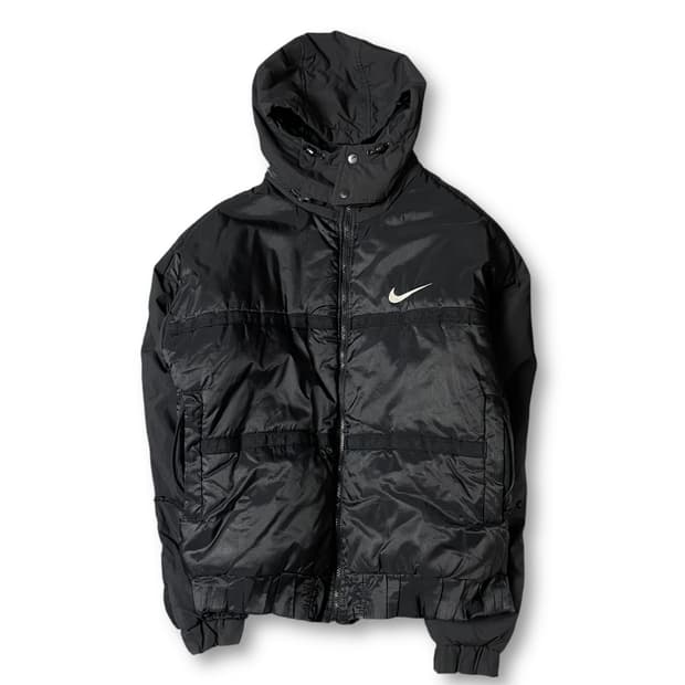 나이키 블랙 스우시 패딩 자켓 XL