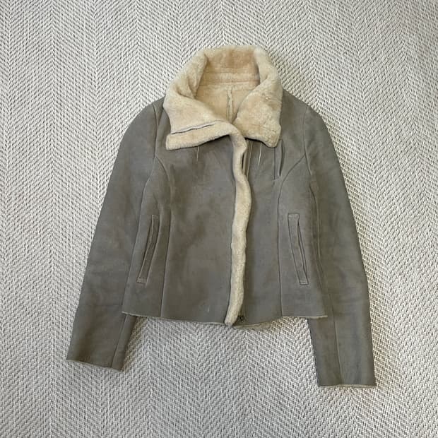 Des pres 시어링 양가죽 무퉁자켓 