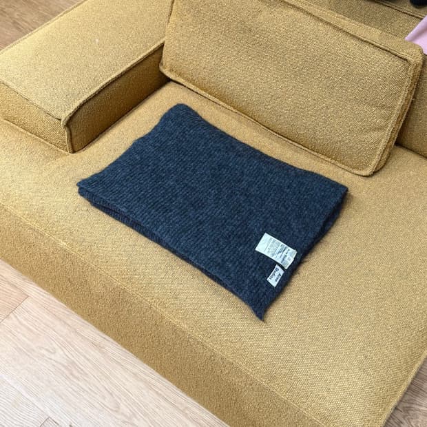 아크네 스튜디오 차콜 모헤어 울 머플러