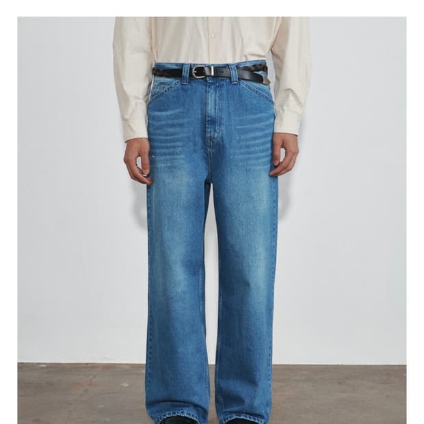 호이테 HEUTE ROCO WIDE DENIM 블루 L