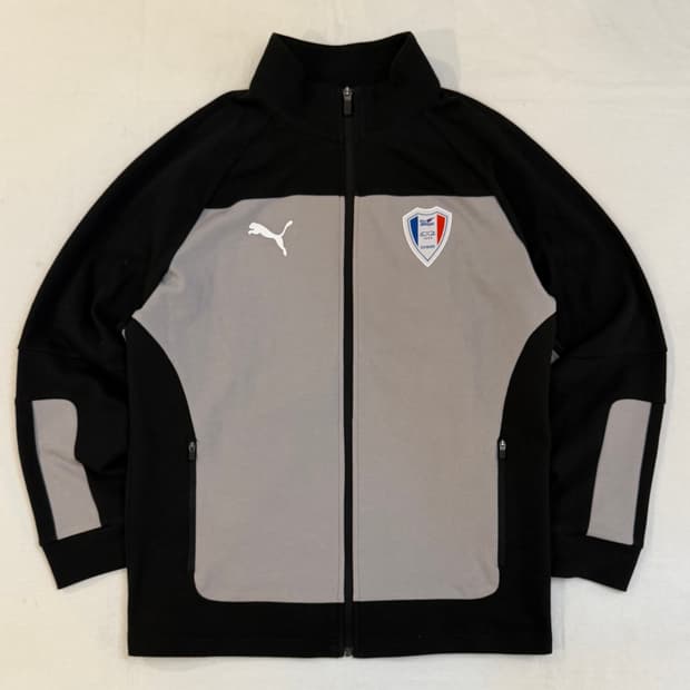 푸마 21-22 수원삼성 코튼 트랙탑 져지 그레이 블랙