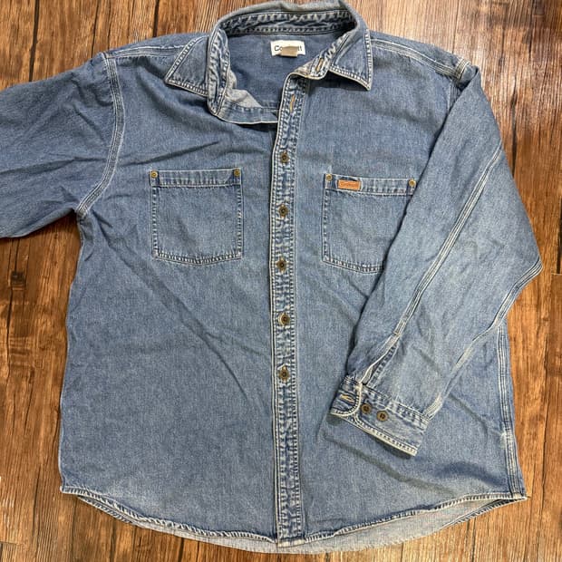 빈티지 칼하트 데님셔츠