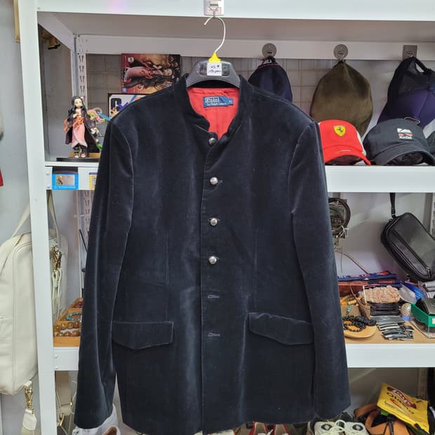 Polo 폴로 랄프로렌 블랙 벨벳 자켓 XL