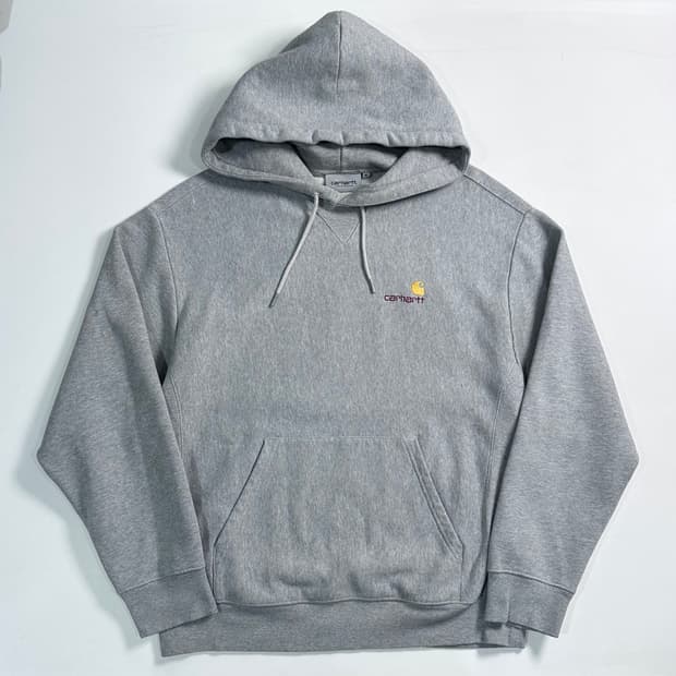 칼하트 로고 그레이 후드티 
