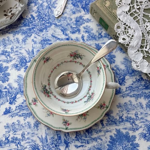 영국 빈티지 실버플레이트 티캐디스푼 티스쿱