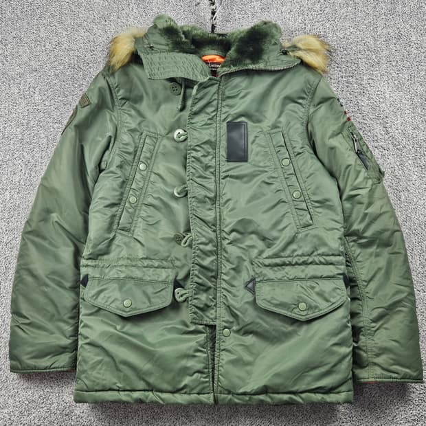 쇼트 타입 N-3B 밀리터리 파카 퍼 후드 자켓 ( M ) / 10373