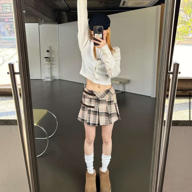 온잔 랩스커트 